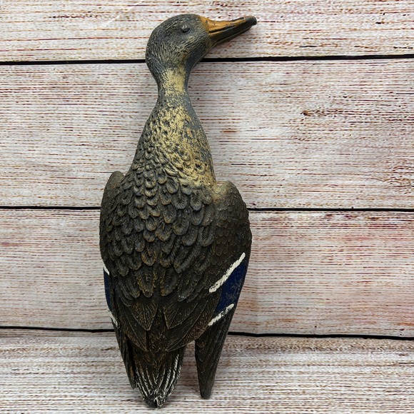 Carry-Lite Vintage Mallard Hen Duck Decoy Made in Italy 17 Inch Textured